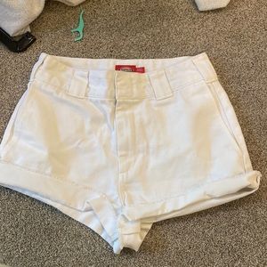 Dickies pure white shorts, size 0/24